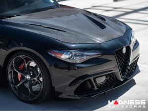 Alfa Romeo Giulia Hood - Carbon Fiber - Extreme Style Alfa Romeo Giulia Hood - Carbon Fiber - Extreme Style